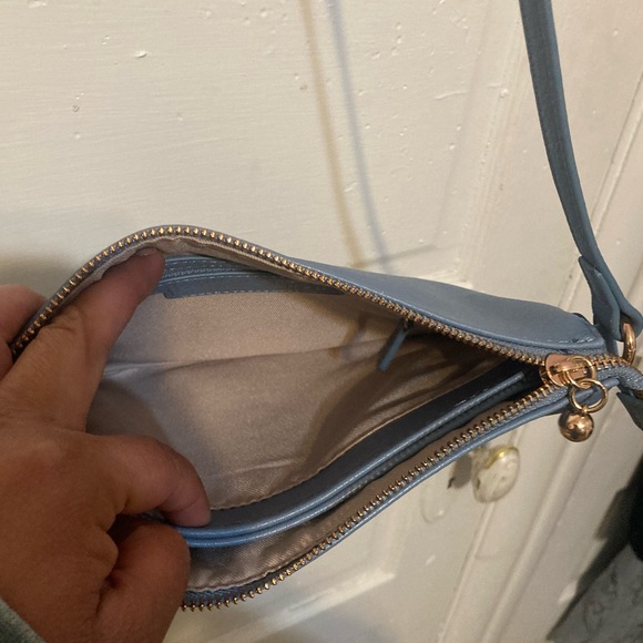 Blue Eyelet Crossbody Bag - Picture 6 of 16